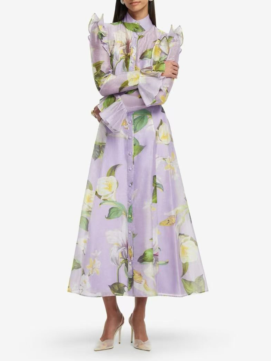 TWOTWINSTYLE Printing Spliced  – Linen Dress Wrap Bewertung und Preis
