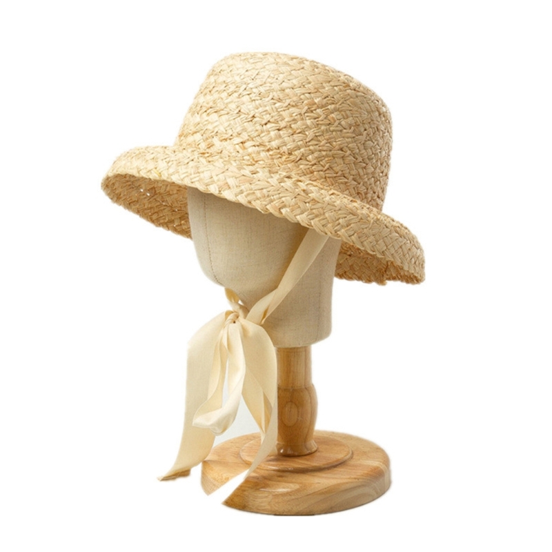 Handwoven Kids Straw  Cap Girl – Hat Floppy Wide Bewertung und Preis