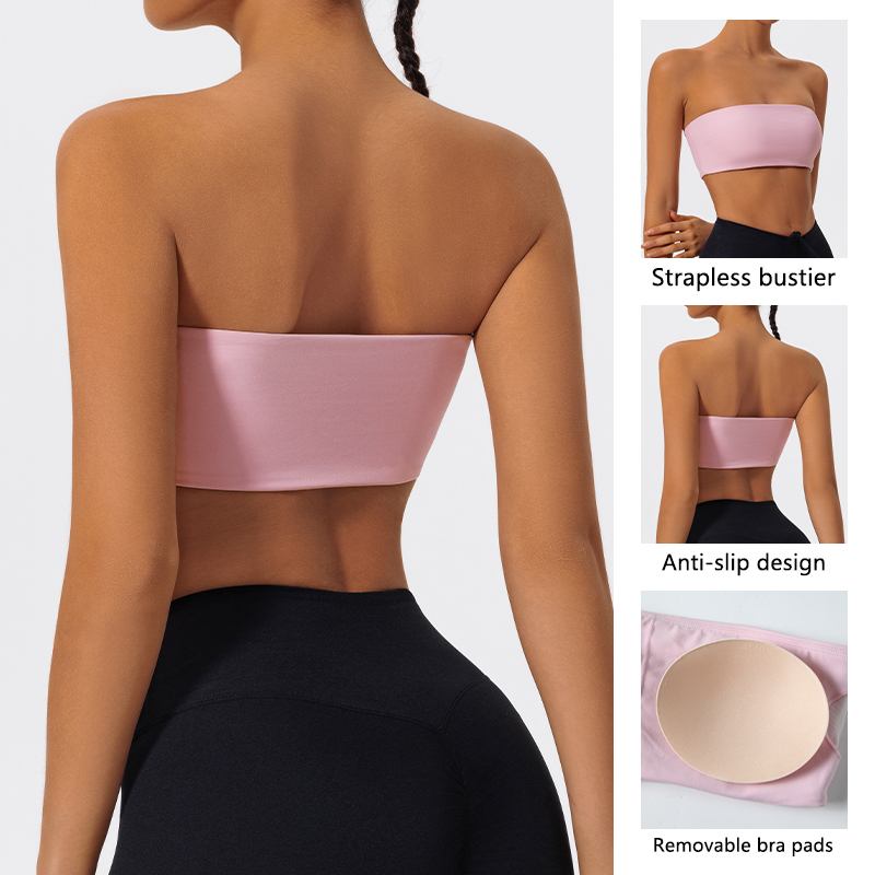 Strapless Sports Bra Gym Crop  – Crop Top Crochet Bewertung und Preis
