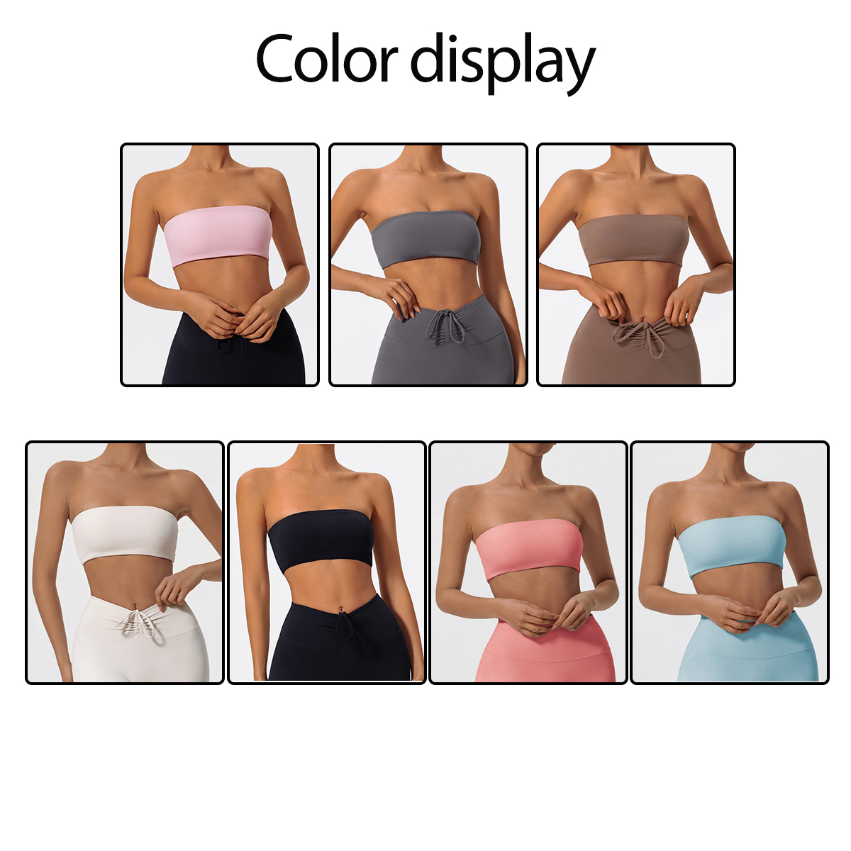 Strapless Sports Bra Gym Crop  – Crop Top Crochet Bewertung und Preis