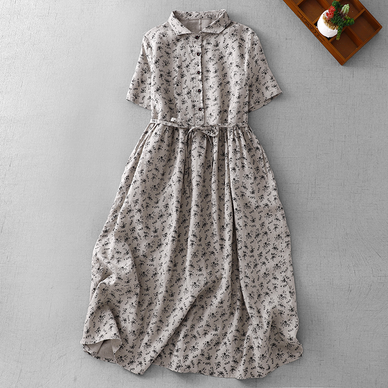 Summer Floral Cotton Linen Dr  – Midi Skirt Floral Bewertung und Preis
