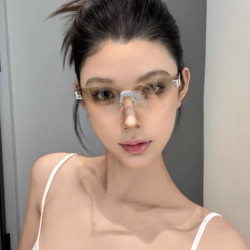 Women's Sexy Cat Eye Rimless R – Sunglasses Cat Eye Bewertung und Preis