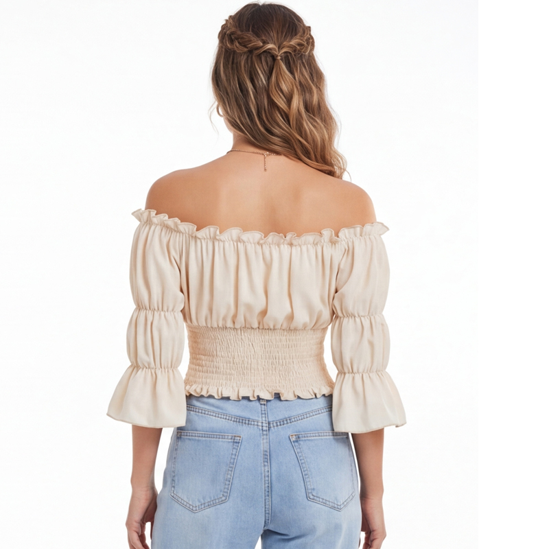 Renaissance Blouse Women Top w – Blouse Off Shoulder Bewertung und Preis