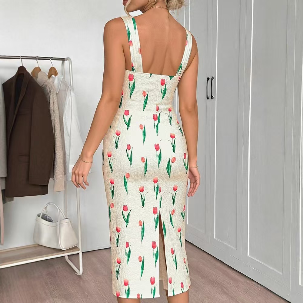 Fashionable Floral Print Crop  – Midi Skirt Floral Bewertung und Preis