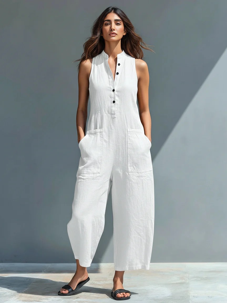 Summer Women's Clothing Sleeve – Jumpsuit Linen Relaxed Bewertung und Preis