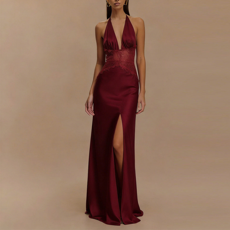 Sexy Backless Halter Maxi Dres – Maxi Dress Halter Bewertung und Preis