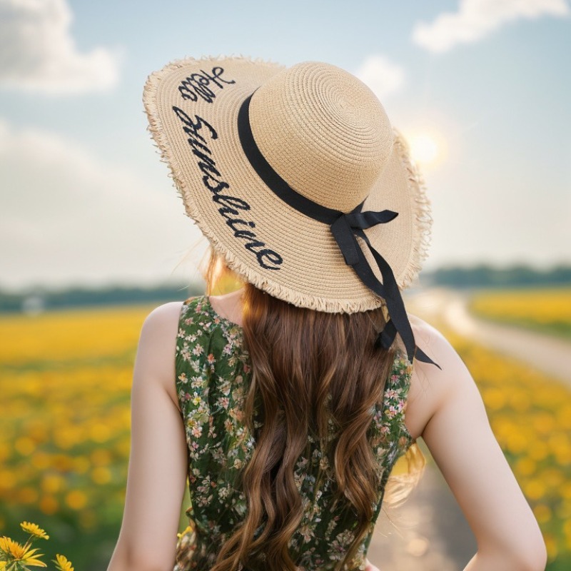 1pc Summer Floppy Beach Hats f – Hat Floppy Wide Bewertung und Preis