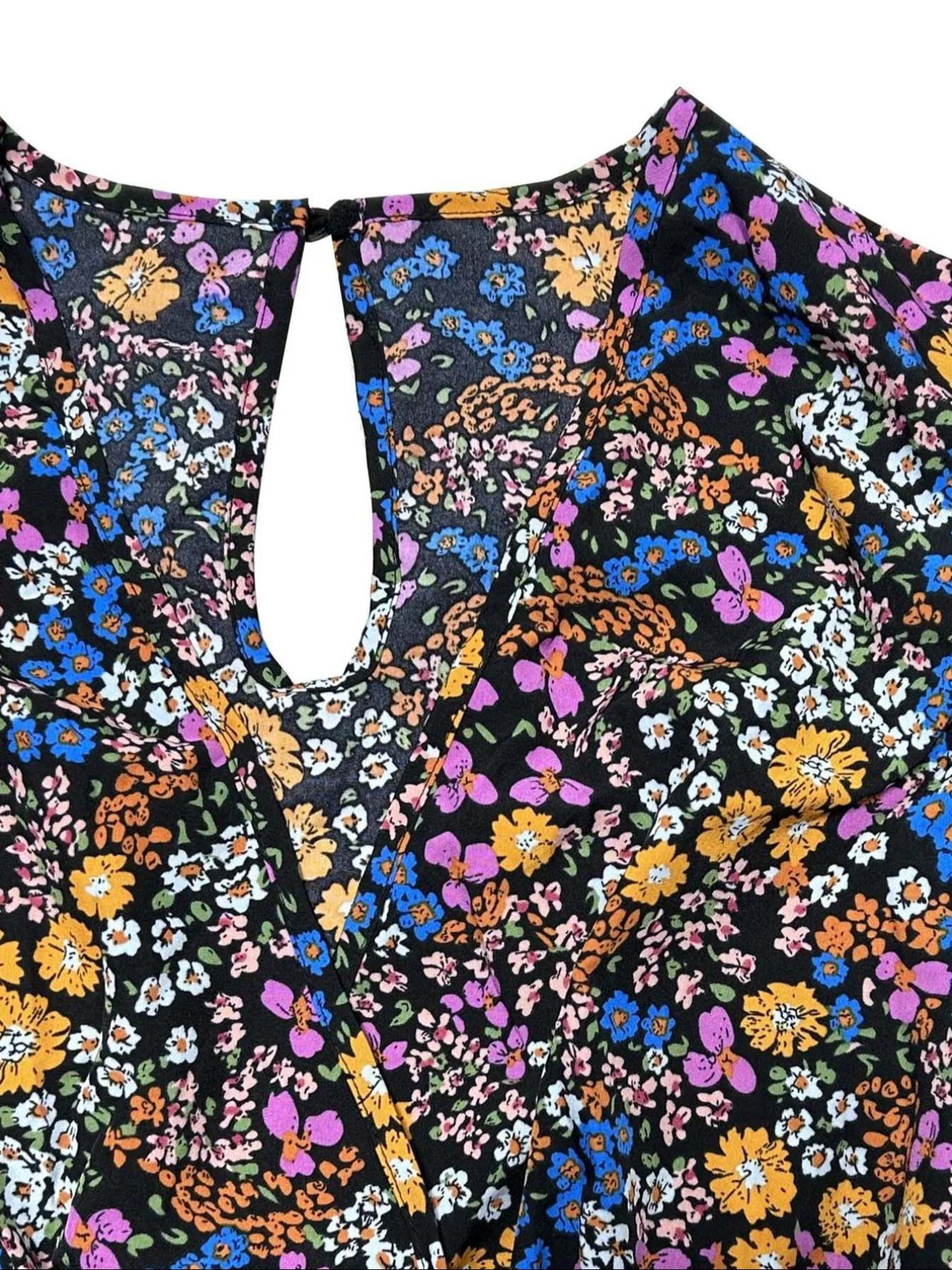 【Plus Size】 Floral Print Tie S – Romper Floral Print Bewertung und Preis