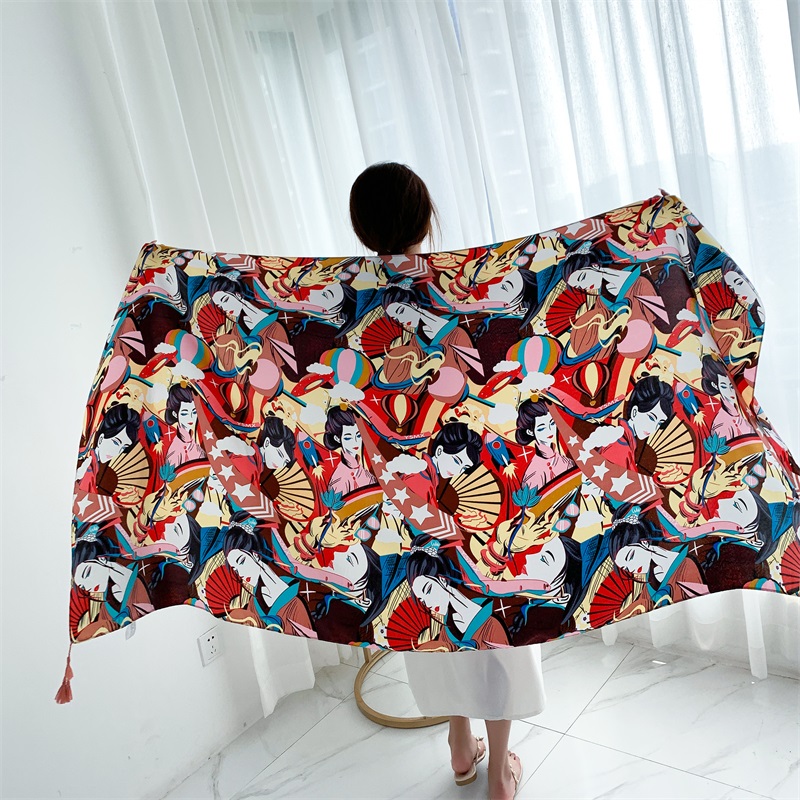 90x185cm Cotton Linen Print Su – Linen Dress Wrap Bewertung und Preis