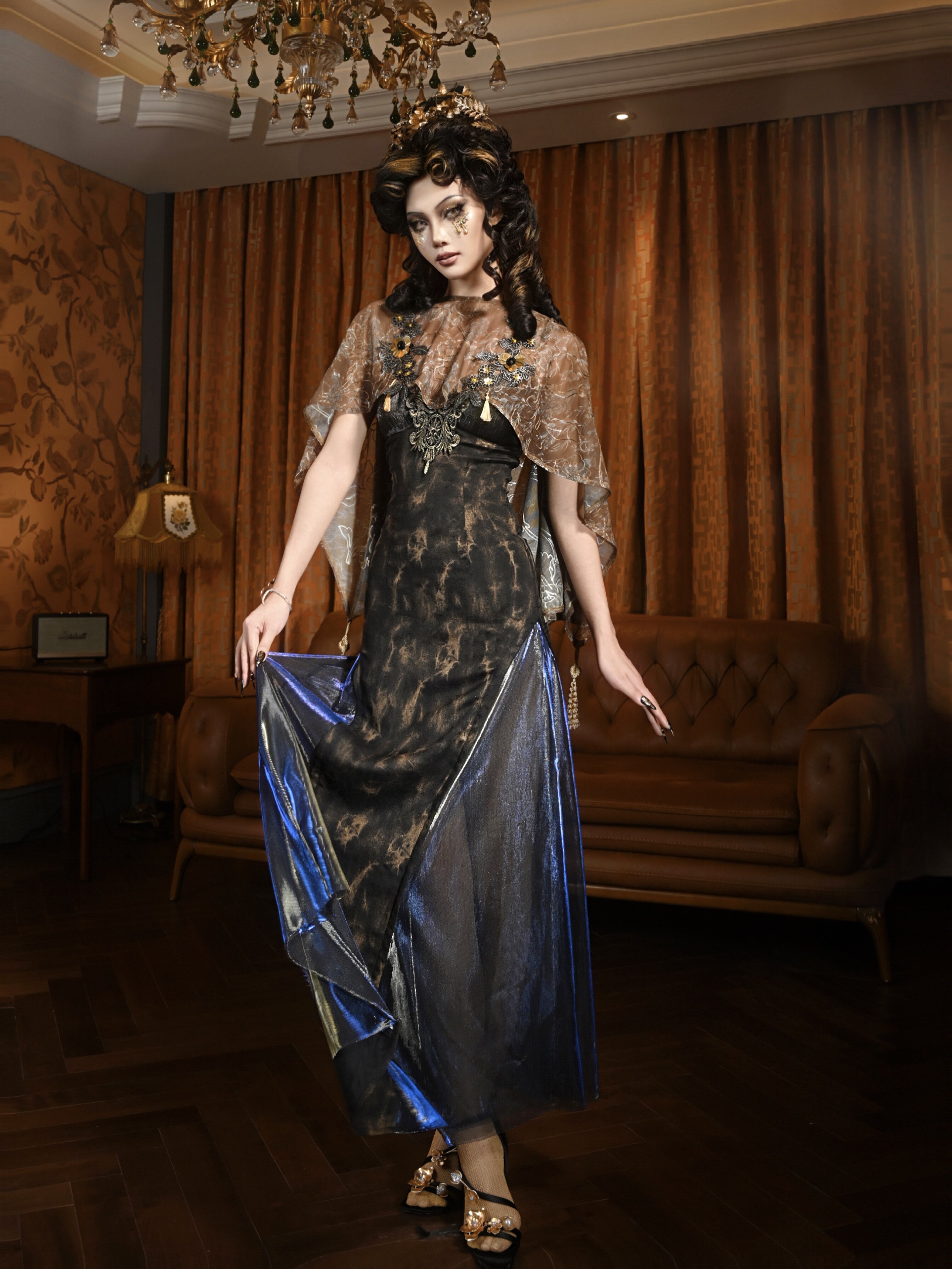 Brown Floral Sheer Kimono Cove – Kimono Sheer Floral Bewertung und Preis