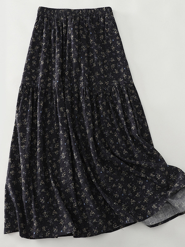 High Waist Floral Print Midi S – Midi Skirt Floral Bewertung und Preis